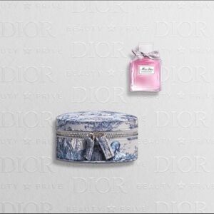 Dior Travel Jewelry Vanity Beauty Case + Blooming Bouquet Mini